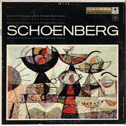 Arnold Schoenberg Philadelphia Woodwind Quintet Quintet For Wind Instruments, Op. 26 VINYL LP - Mono
