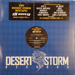 Dj Envy The Desert Storm Mixtape: Blok Party Vol.1 VINYL 12" - 33 ⅓ RPM Promo Single Stereo