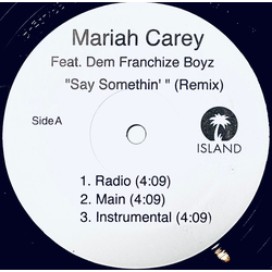 Dem Franchize Boyz Mariah Carey Say Somethin' (Remix) VINYL 12" - Single