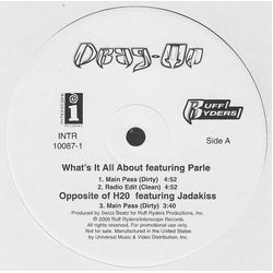 Drag-On What's It All About VINYL 12" - 33 ⅓ RPM Promo
