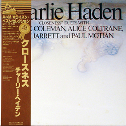 Charlie Haden Closeness VINYL LP - Reissue