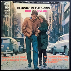 Bob Dylan Bob Dylan Blowin' In The Wind = 風に吹かれて VINYL 7" - 33 ⅓ RPM EP Stereo