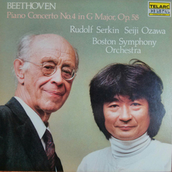 Boston Symphony Orchestra Rudolf Serkin Seiji Ozawa Beethoven Piano Concerto No. 4 In G Major, Op. 80 VINYL LP - Stereo