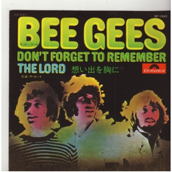 Bee Gees Don't Forget To Remember VINYL 7" - Mono Single