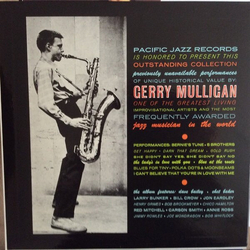 Gerry Mulligan The Genius Of Gerry Mulligan VINYL LP - Compilation Mono Reissue