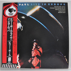 Billy Paul Live In Europe VINYL LP - Promo Stereo