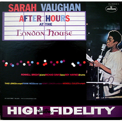 Sarah Vaughan After Hours At The London House VINYL LP - Mono Japan