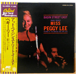Peggy Lee Basin Street East Proudly Presents Miss Peggy Lee Recorded At The Fabulous New York Club VINYL LP - Reissue