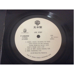 Stuff (2) Live Stuff VINYL LP - Promo