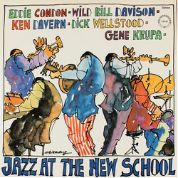 Dick Wellstood Eddie Condon Gene Krupa Kenny Davern Wild Bill Davison Jazz At The New School VINYL LP