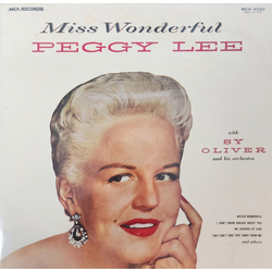Peggy Lee Sy Oliver And His Orchestra Miss Wonderful VINYL LP - Mono