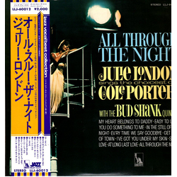 Julie London The Bud Shank Quintet All Through The Night VINYL LP - Reissue Stereo