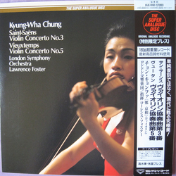 Camille Saint-Saëns Henri Vieuxtemps Kyung-Wha Chung Lawrence Foster London Symphony Orchestra Violin Concerto No. 3 / Violin Concerto No. 5 VINYL LP 