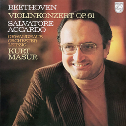 Gewandhausorchester Leipzig Kurt Masur Ludwig Van Beethoven Salvatore Accardo Violinkonzert, Op. 61 VINYL LP - Stereo