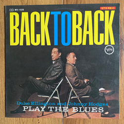 Duke Ellington Johnny Hodges Play The Blues - Back To Back VINYL LP - Stereo
