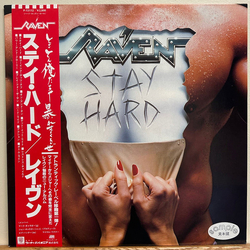 Raven (6) Stay Hard VINYL LP - Promo