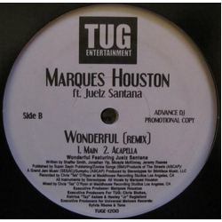 Juelz Santana Marques Houston Wonderful (Remix) VINYL 12" - 33 ⅓ RPM Promo