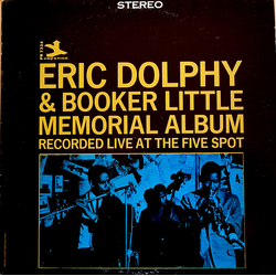 Booker Little Eric Dolphy Memorial Album Recorded Live At The Five Spot VINYL LP - Stereo