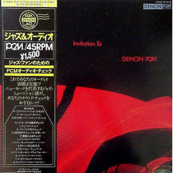 Various Jazz And Audio Invitation To Denon / PCM VINYL LP - 45 RPM Compilation Sampler
