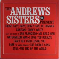 The Andrews Sisters The Andrews Sisters Present VINYL LP - Limited Edition Reissue