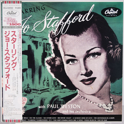 Jo Stafford Paul Weston And His Orchestra Starring Jo Stafford VINYL LP - Mono Reissue