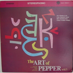 Art Pepper Quartet The Art Of Pepper Vol. 1 VINYL LP - Reissue Stereo