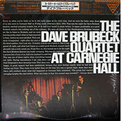 The Dave Brubeck Quartet At Carnegie Hall VINYL LP - Reissue Stereo