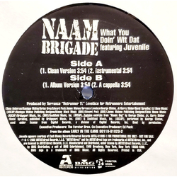 Naam Brigade What You Doin' Wit Dat VINYL 12" - Promo Single Stereo