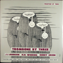 Bennie Green J.J. Johnson Kai Winding Trombone By Three VINYL LP - Compilation Reissue