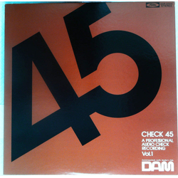 Various Check 45 A Professional Audio Check Recording Vol. 1 VINYL LP - 45 RPM Compilation Japan