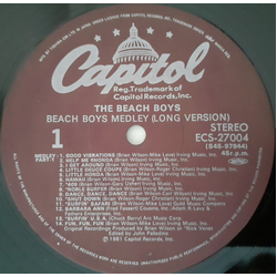 The Beach Boys Beach Boys Medley (Long Version) VINYL 12" - 45 RPM