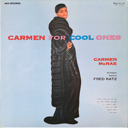 Carmen McRae Carmen For Cool Ones VINYL LP - Reissue
