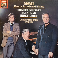 Christoph Eschenbach Helmut Schmidt Justus Frantz London Philharmonic Orchestra Wolfgang Amadeus Mozart Konzerte Für Zwei & Drei Klaviere VINYL LP - S