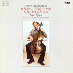 Anner Bylsma Johann Sebastian Bach 6 Suites A Violoncello Solo Senza Basso VINYL LP