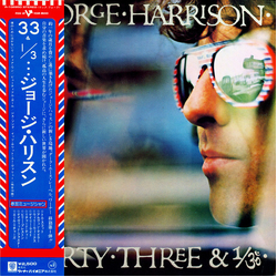 George Harrison George Harrison Thirty Three & 1/3 VINYL LP