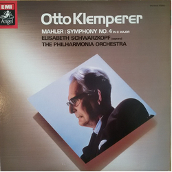 Elisabeth Schwarzkopf Gustav Mahler Otto Klemperer Symphony No. 4 VINYL LP - Stereo