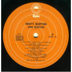Ann Burton Kenn McCarthy Trio Misty Burton VINYL LP - Quadraphonic