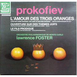Lawrence Foster Orchestre Philharmonique De Monte-Carlo Sergei Prokofiev L'amour Des Trois Oranges VINYL LP - Stereo