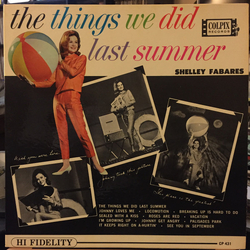 Shelley Fabares The Things We Did Last Summer VINYL LP - Mono Promo