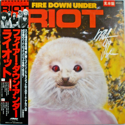 Riot (4) Fire Down Under VINYL LP - Promo Stereo