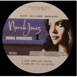 Norah Jones Don't Know Why VINYL 12" - 33 ⅓ RPM EP Promo