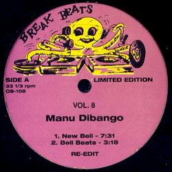 Manu Dibango 'Sweet' Charles Sherrell New Bell / Soul Man VINYL 12" - 33 ⅓ RPM Limited Edition Unofficial Release