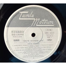 Stevie Wonder Stevie Wonder Live VINYL LP - Promo Reissue