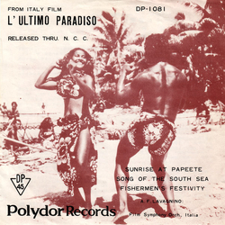 Angelo Francesco Lavagnino Film Symphony Orchestra Italia From Italy Film L' Ultimo Paradiso = 映画「最後の楽園」オリジナル・サウンドトラックより VINYL 7" - 45 RPM Mono