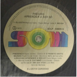 Elizeth Cardoso Preciso Aprender A Ser Só VINYL LP - Reissue