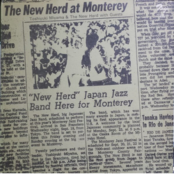 Toshiyuki Miyama & The New Herd The New Herd At Monterey VINYL LP - Mono