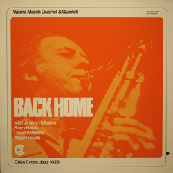 Warne Marsh Quartet Back Home VINYL LP - Stereo Netherlands