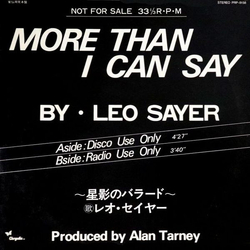 Leo Sayer More Than I Can Say VINYL 12" - 33 ⅓ RPM Maxi-Single Promo