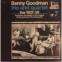 Benny Goodman Trio Live 1937-38 VINYL LP - Compilation Remastered Stereo US