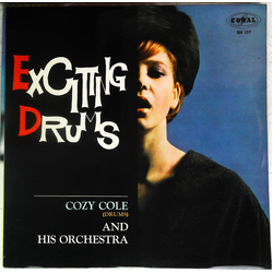Cozy Cole Orchestra Exciting Drums VINYL LP - Stereo Japan